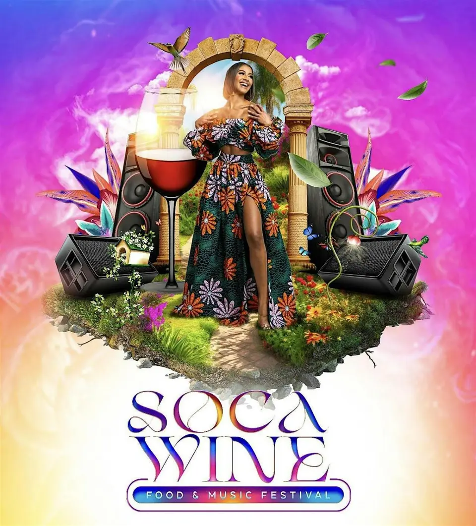 Soca Wine Music & Food Festival flyer or graphic.