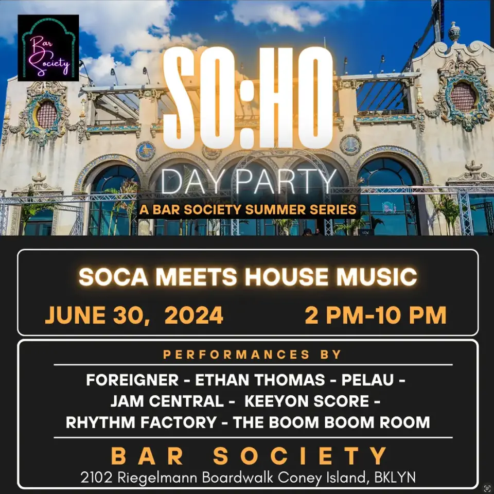 SoHo Day Party flyer or graphic.