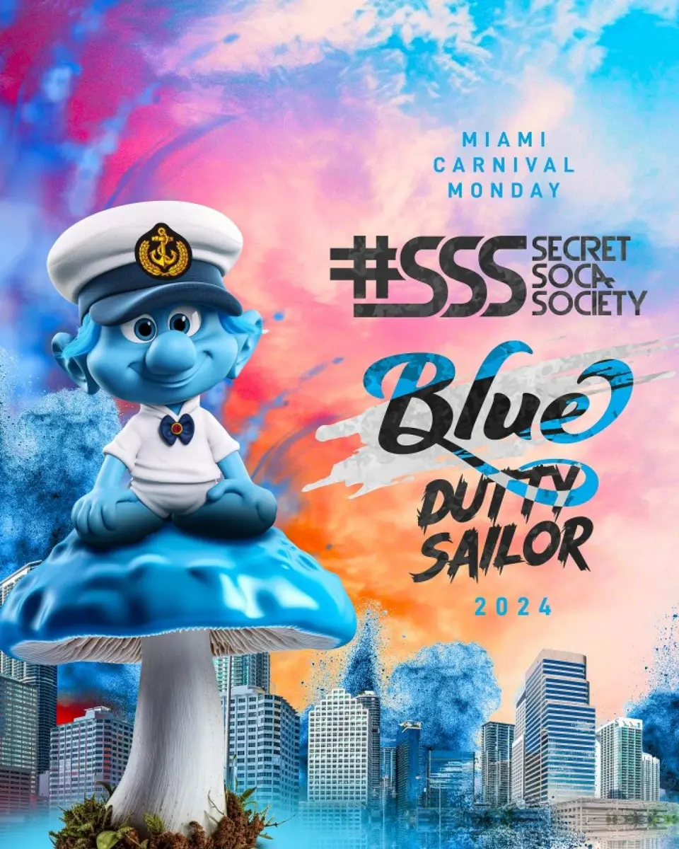 #SSS BLUE "Dutty Sailor" flyer or graphic.