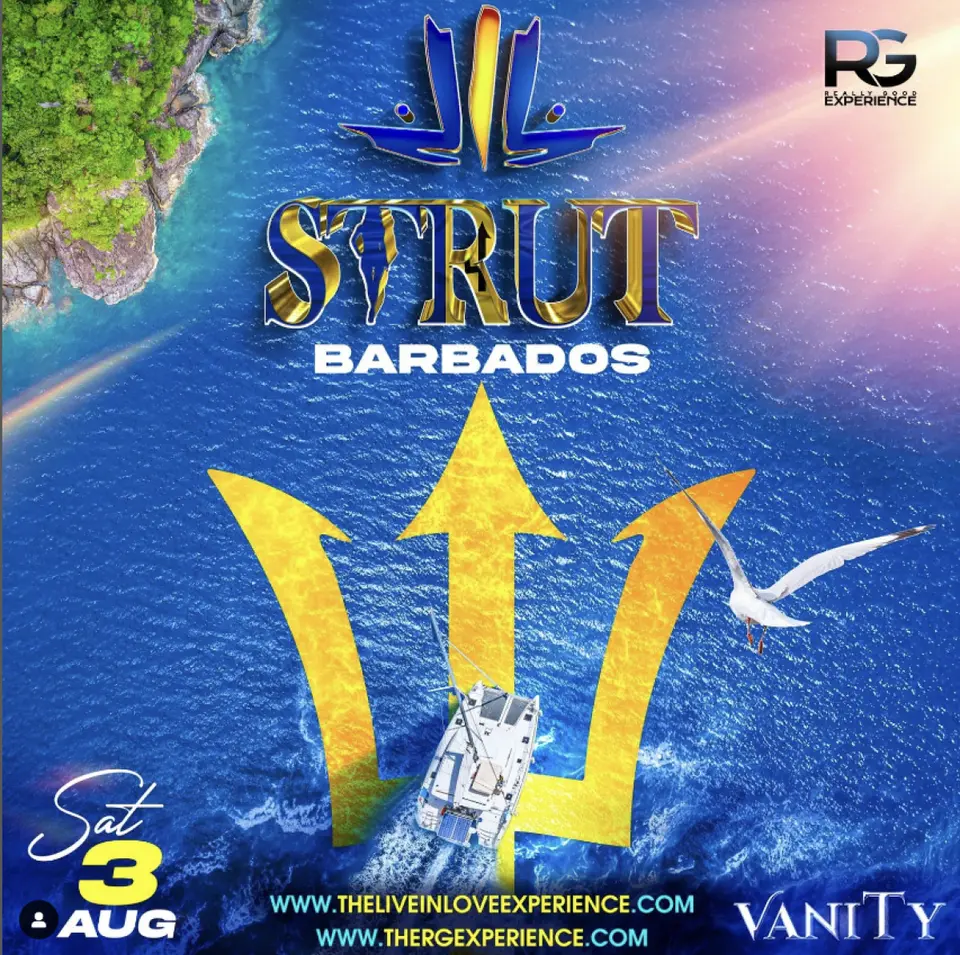 Strut flyer or graphic.