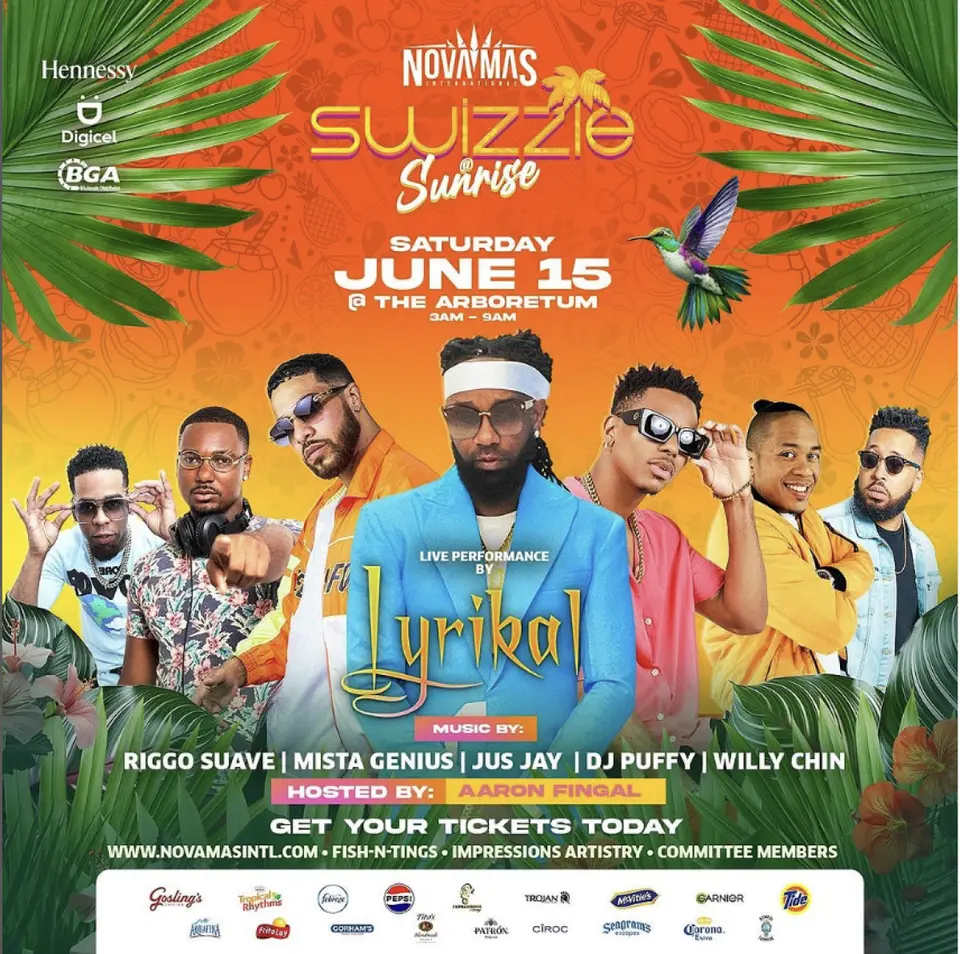 Swizzle @ Sunrise flyer or graphic.