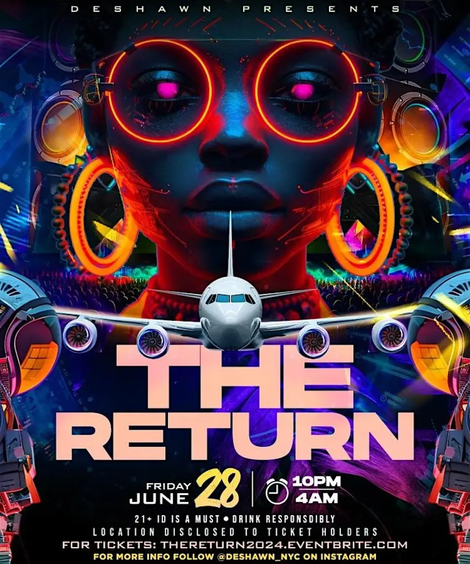 The Return flyer or graphic.
