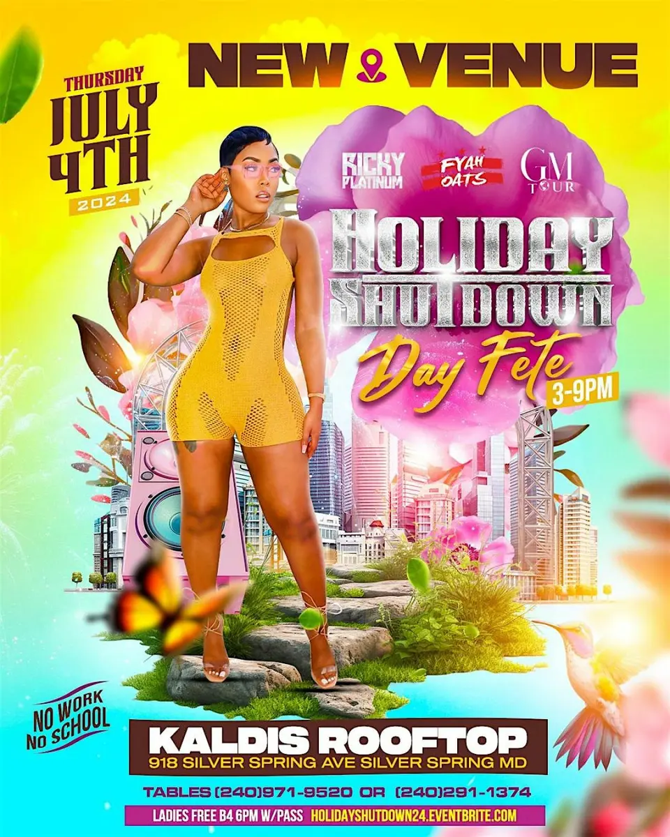 4TH of July Holiday Shutdown flyer or graphic.
