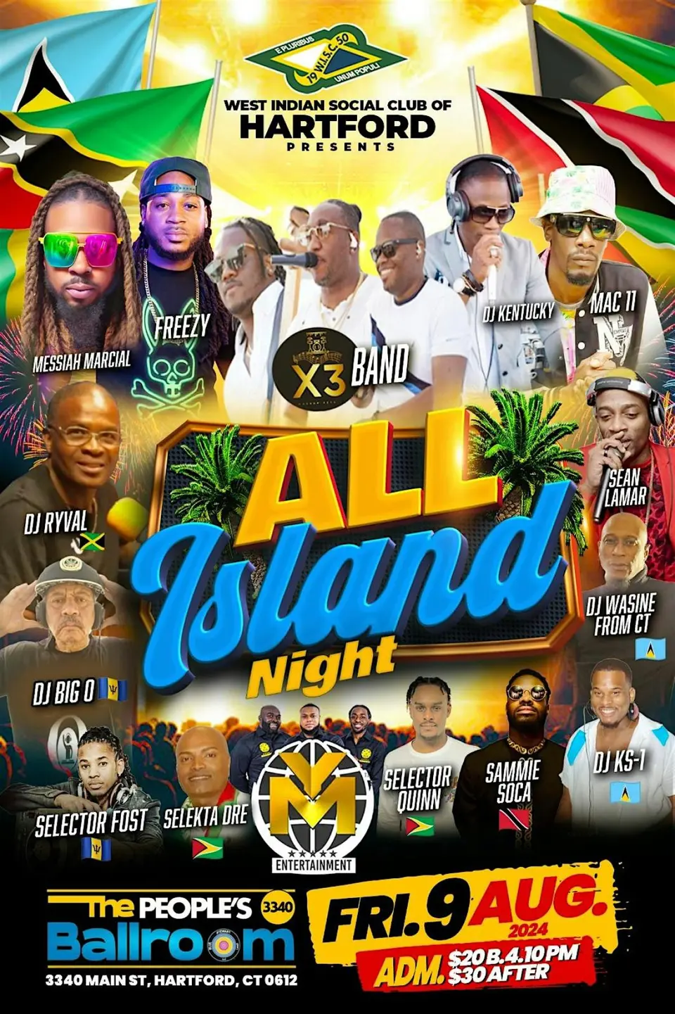 All Island Night flyer or graphic.
