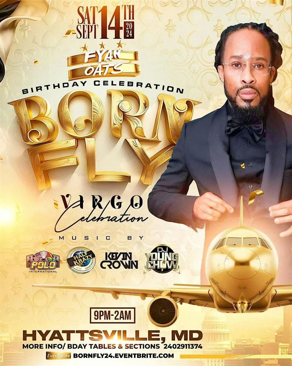 Born Fly  flyer or graphic.