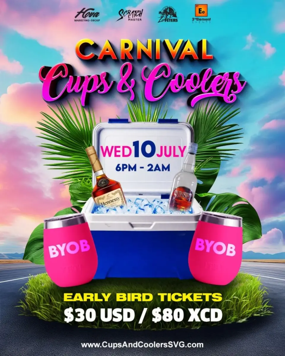 Carnival Cups & Coolers  flyer or graphic.
