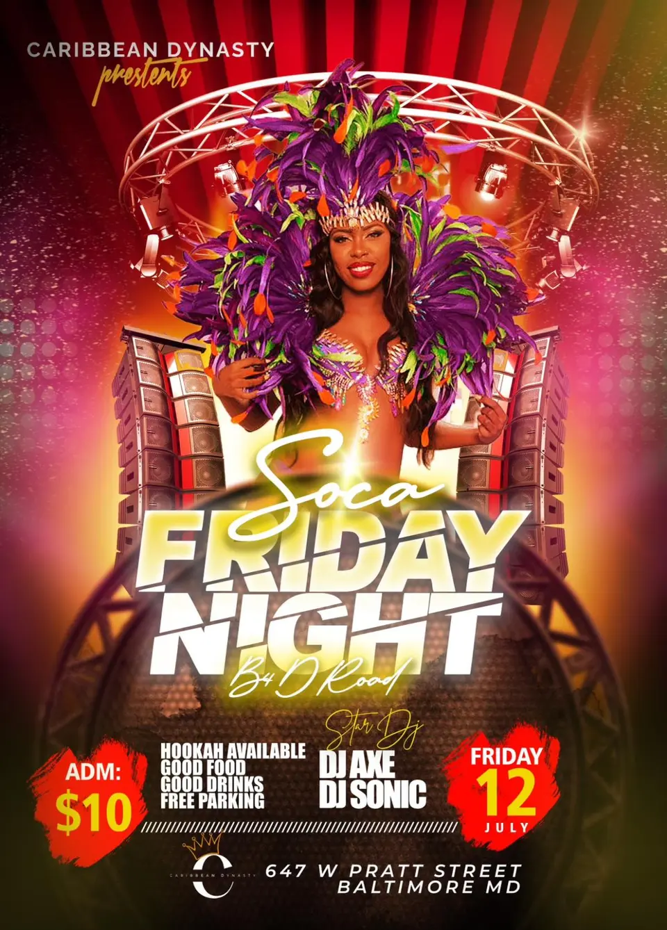Friday Night: Soca Before De Road flyer or graphic.