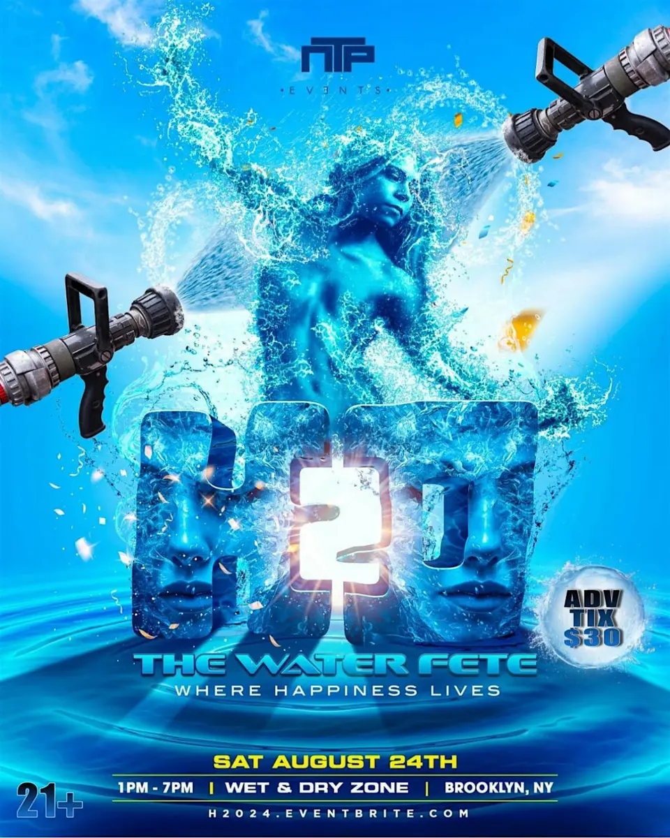 H20 The Water Fete flyer or graphic.