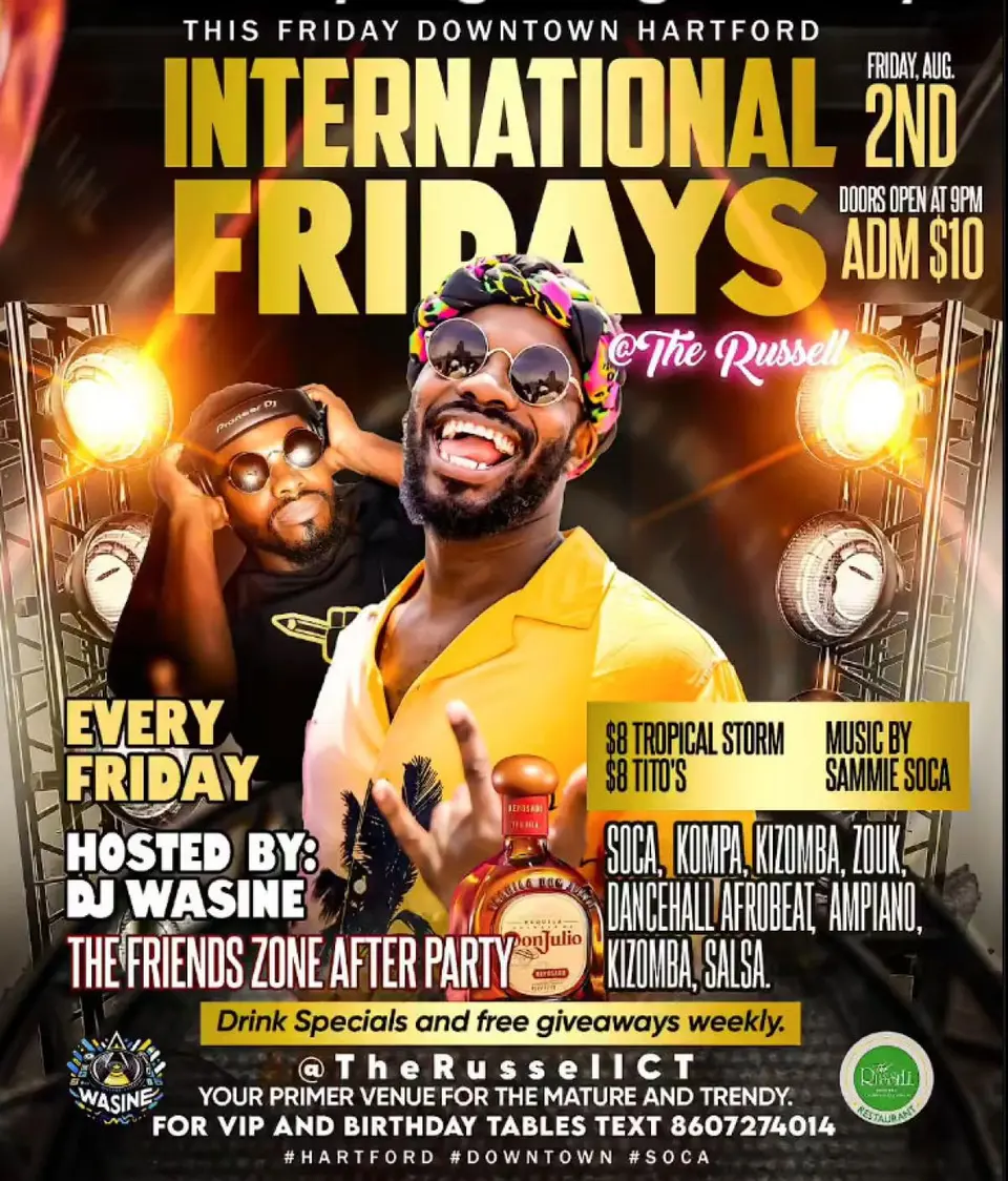 International Fridays flyer or graphic.