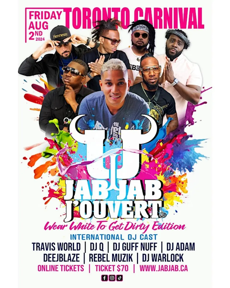 Jab Jab J'Ouvert flyer or graphic.
