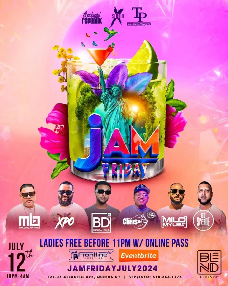 Jam Friday flyer or graphic.