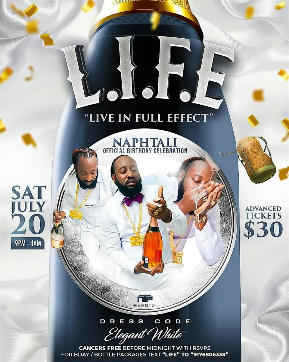 L.I.F.E flyer or graphic.