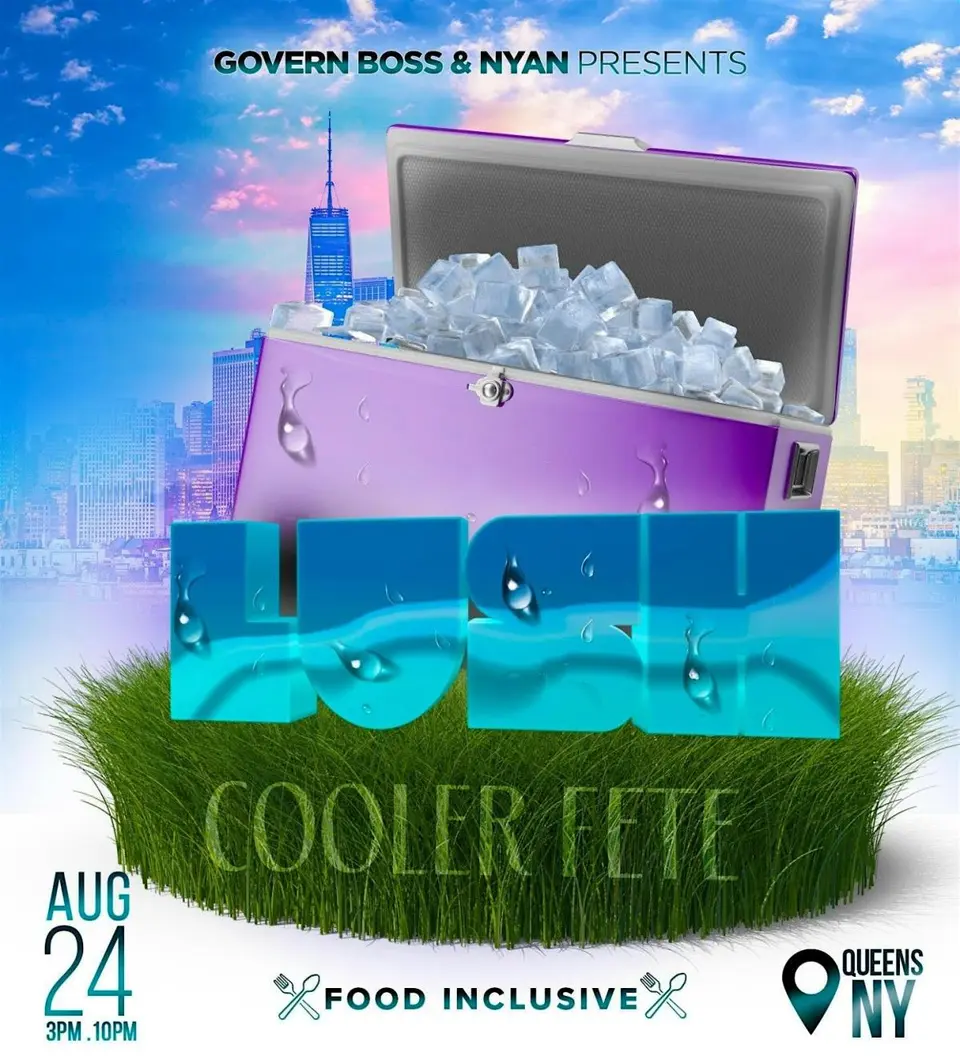 Lush Cooler Fete flyer or graphic.