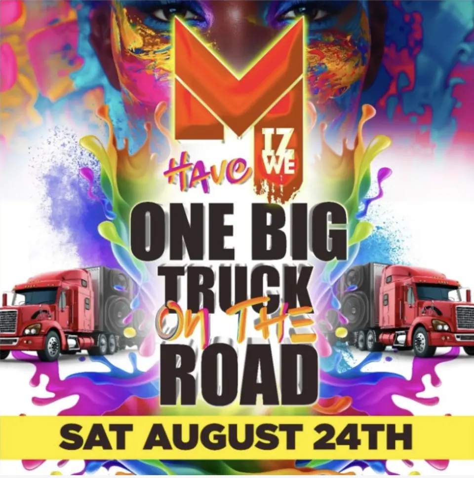 Mizwe Truck On The Road flyer or graphic.