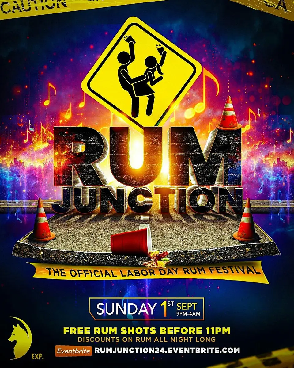 Rum Junction: The Official Rum Festival flyer or graphic.
