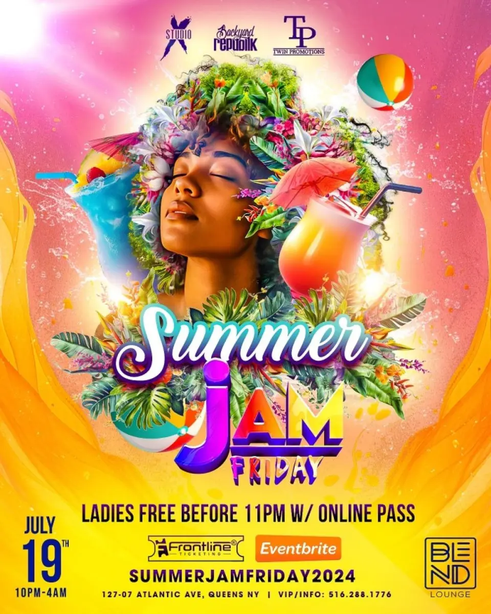 Summer Jam Friday flyer or graphic.
