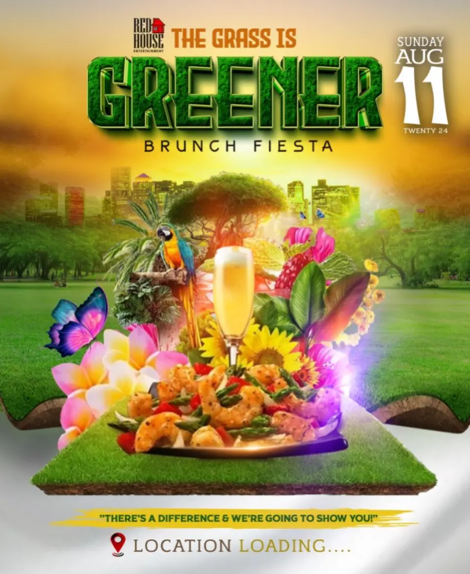 The Grass is Greener flyer or graphic.