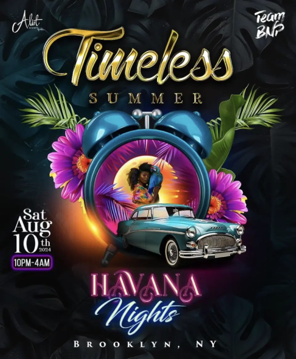 Timeless Summer Havana Nights flyer or graphic.