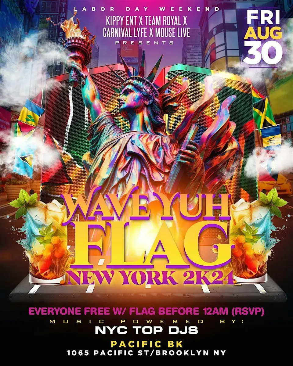 Wave Yuh Flag flyer or graphic.