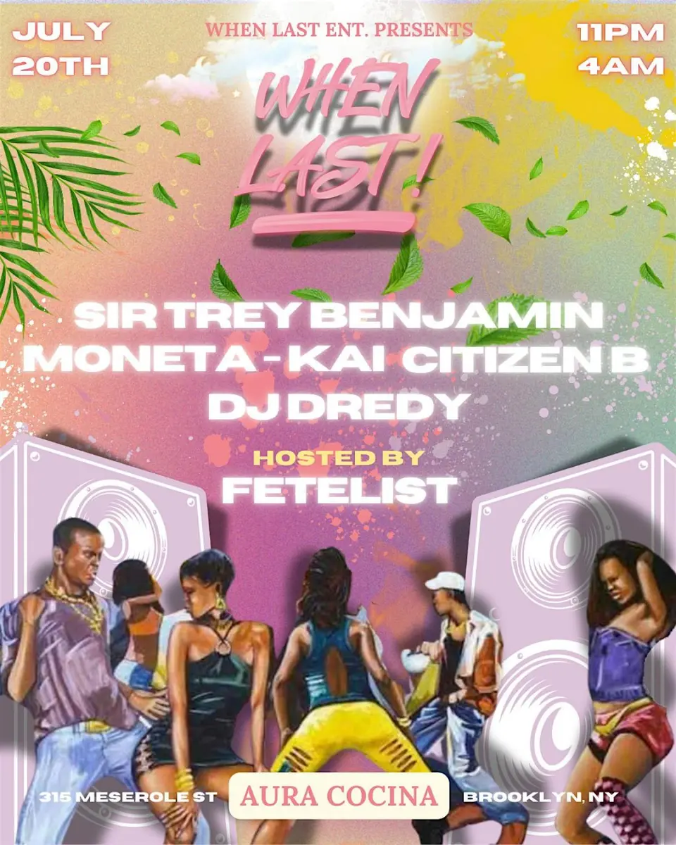 When Last flyer or graphic.
