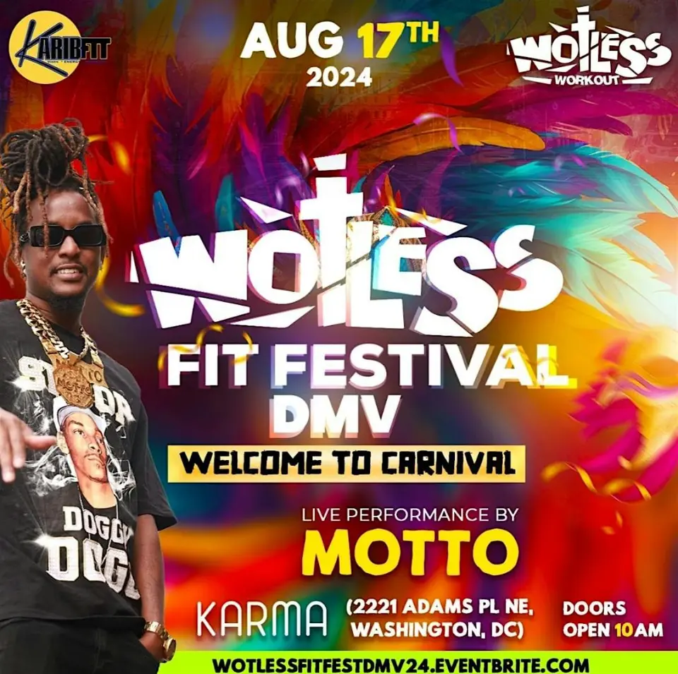 Wotless Fit Festival DMV " Welcome to Carnival " flyer or graphic.
