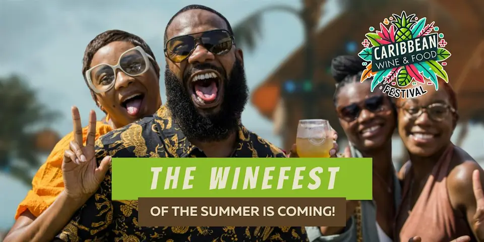 12th Annual Caribbean Wine Festival flyer or graphic.