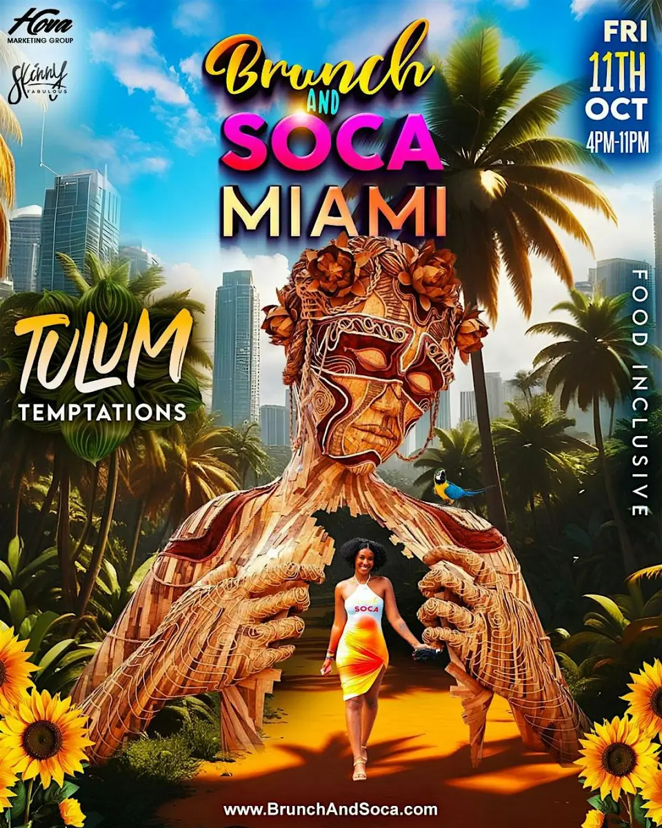 Brunch And Soca flyer or graphic.