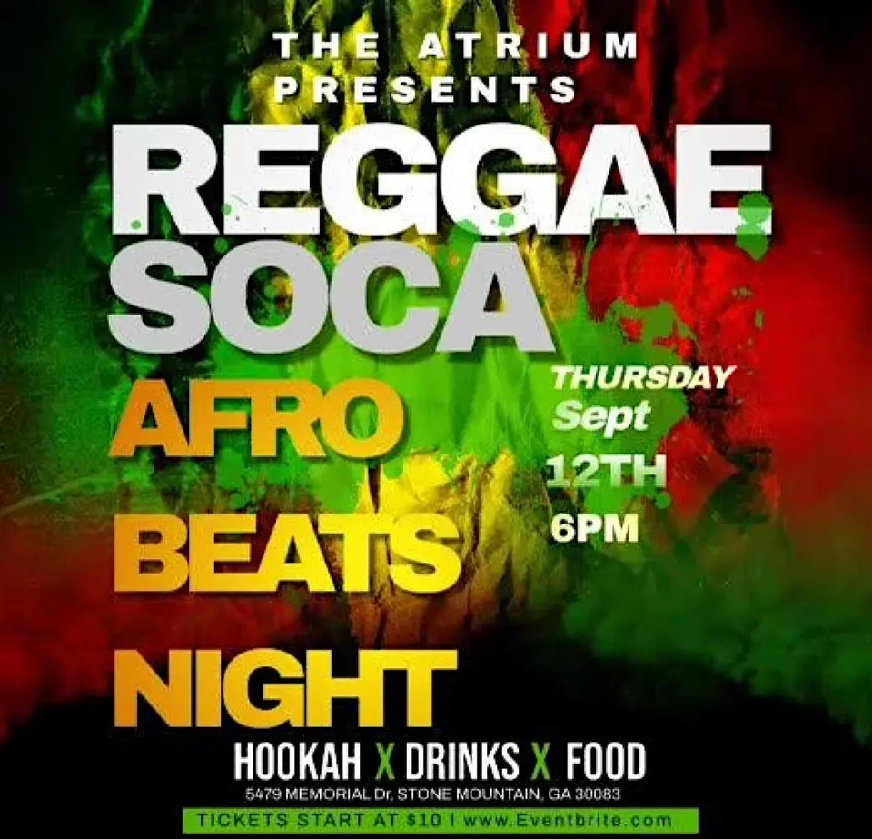 Caribbean Night  flyer or graphic.