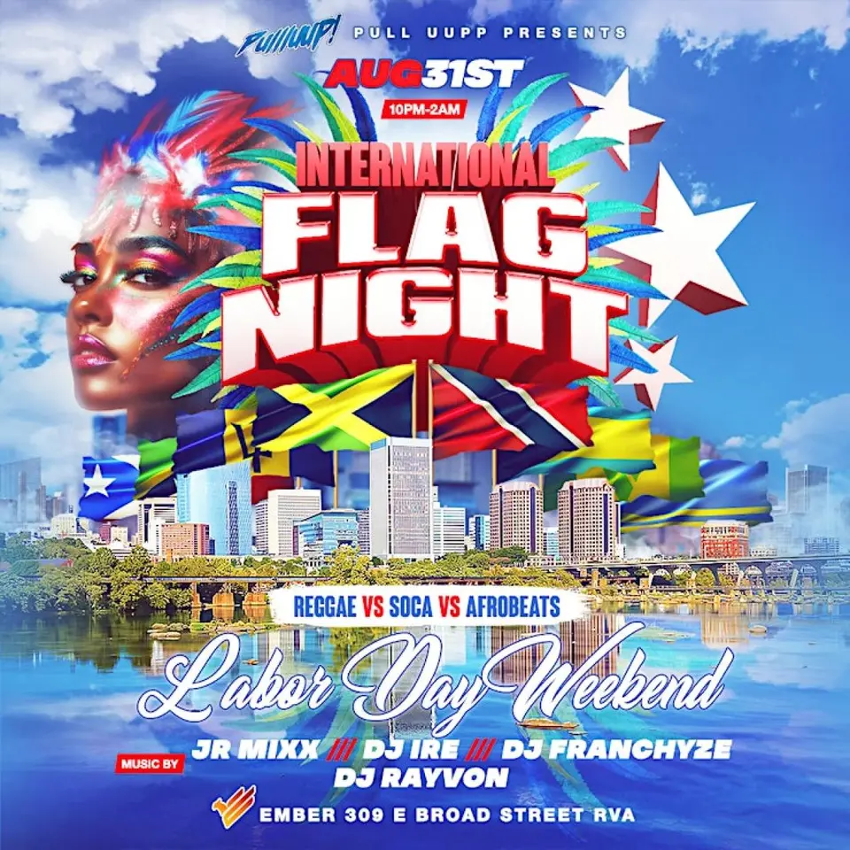 International Flag Night flyer or graphic.
