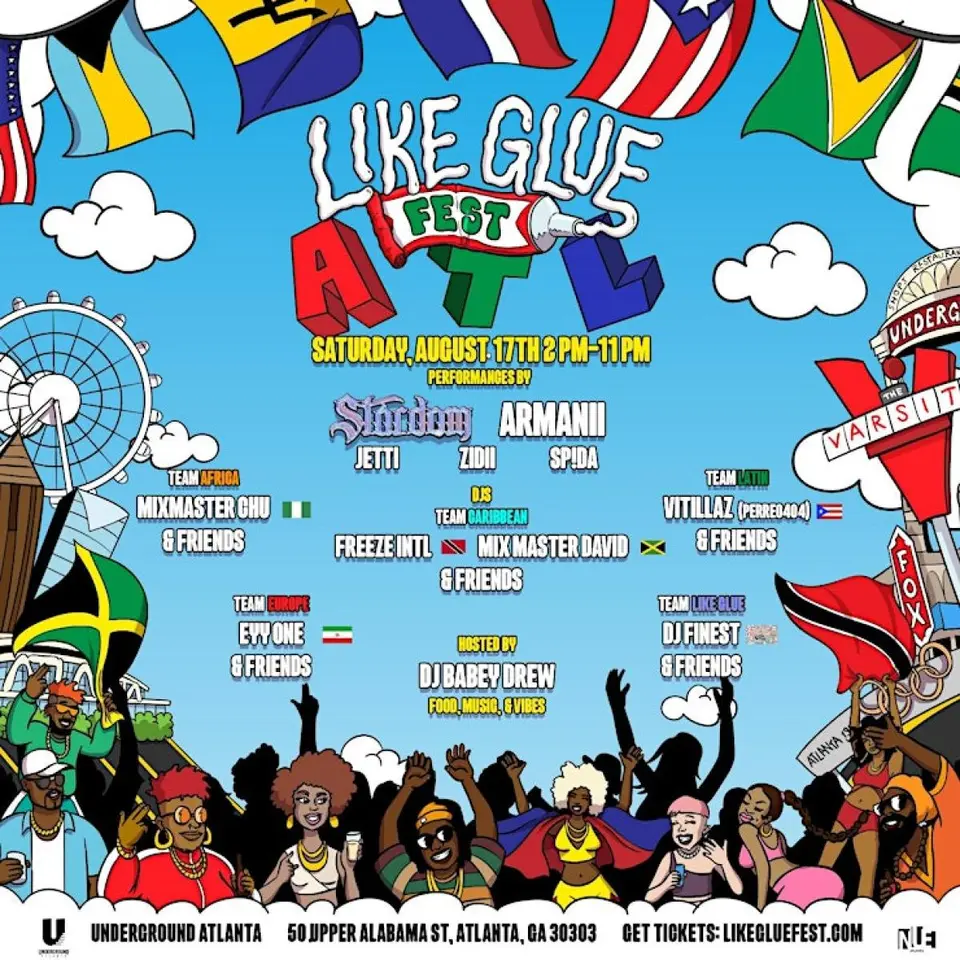 Like Glue Fest flyer or graphic.