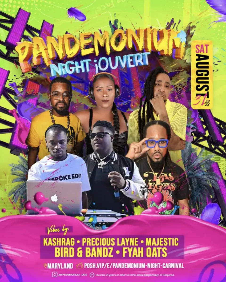 Pandemonium Night Jouvert flyer or graphic.
