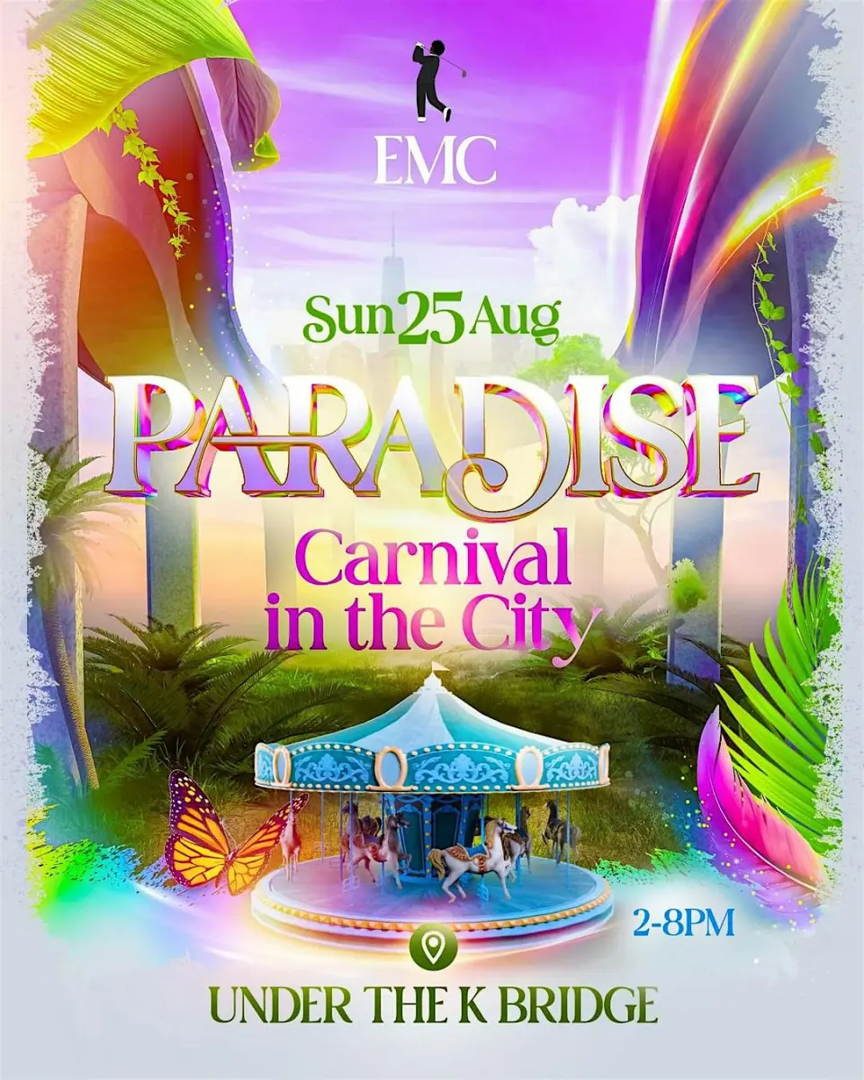 Paradise: Carnival in the City flyer or graphic.