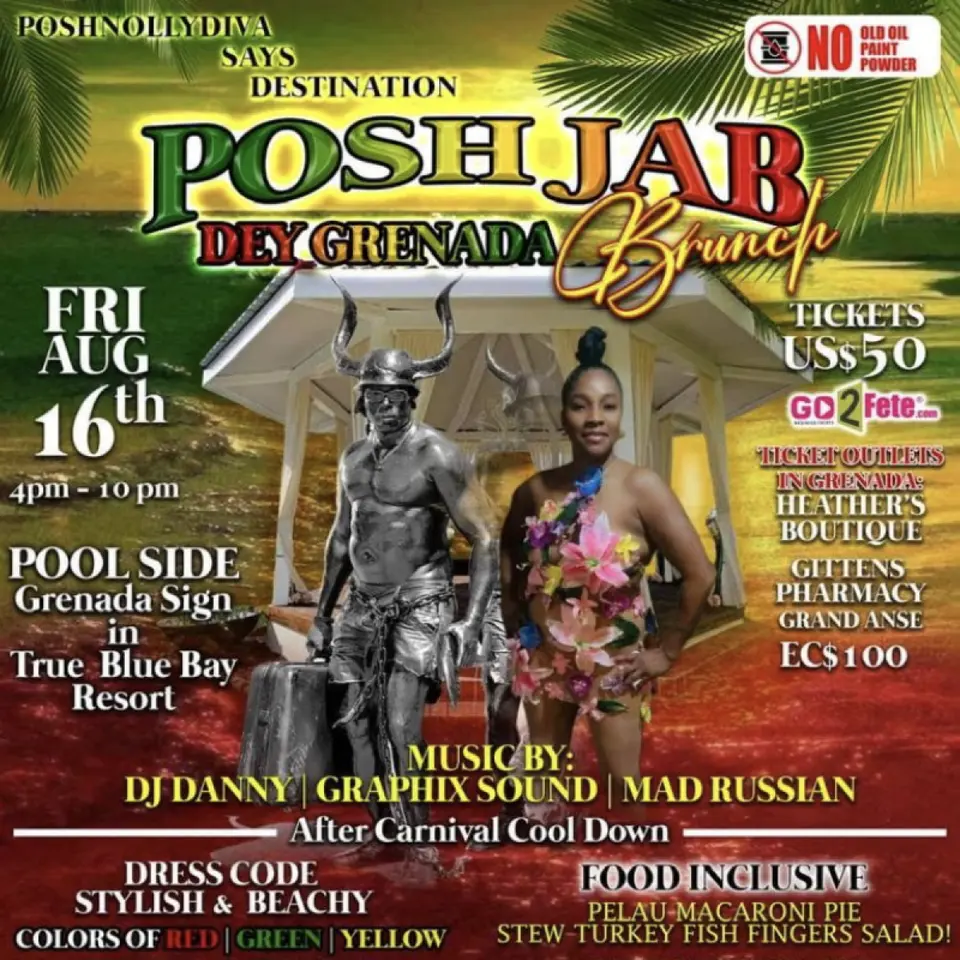Posh Jab Dey - Brunch flyer or graphic.