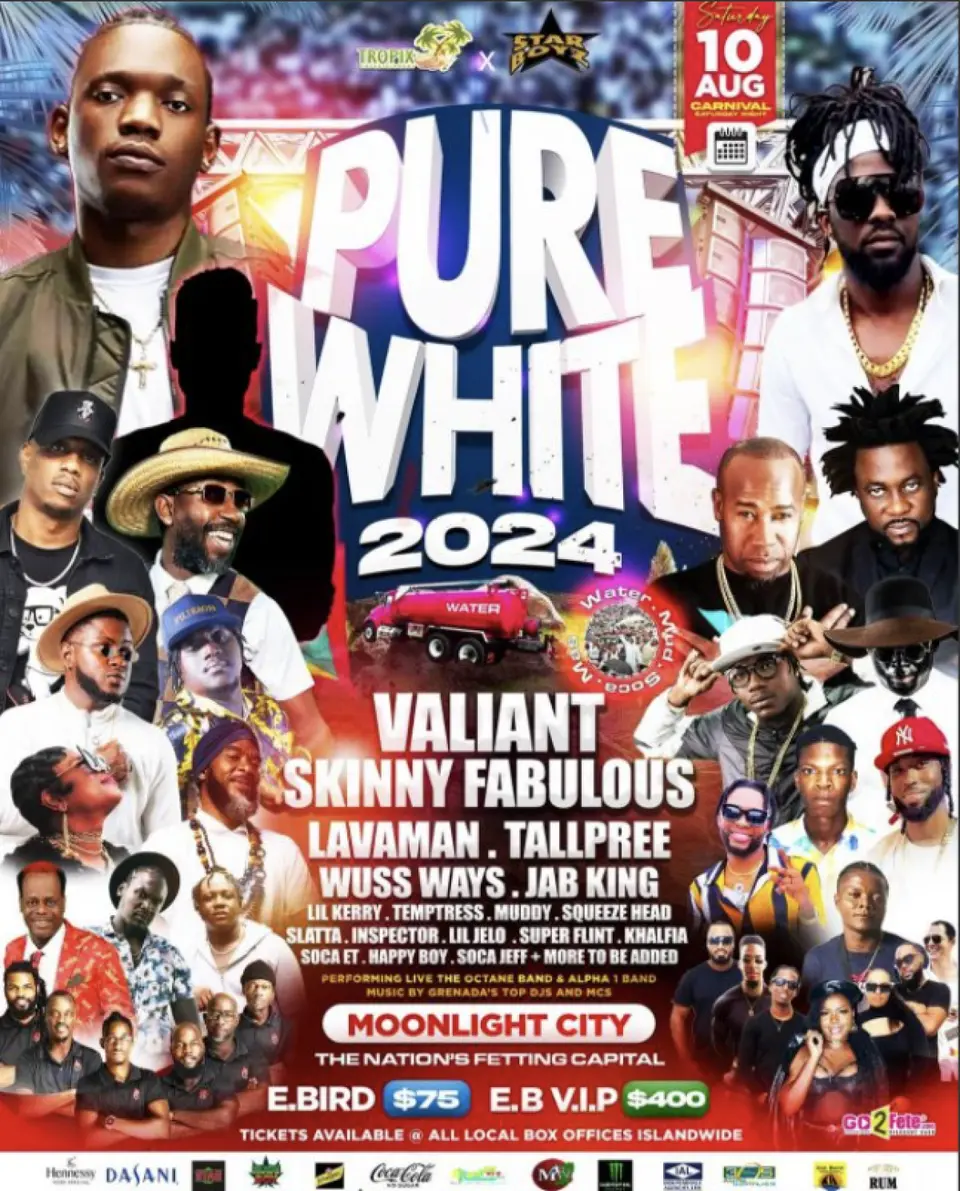 Pure White flyer or graphic.