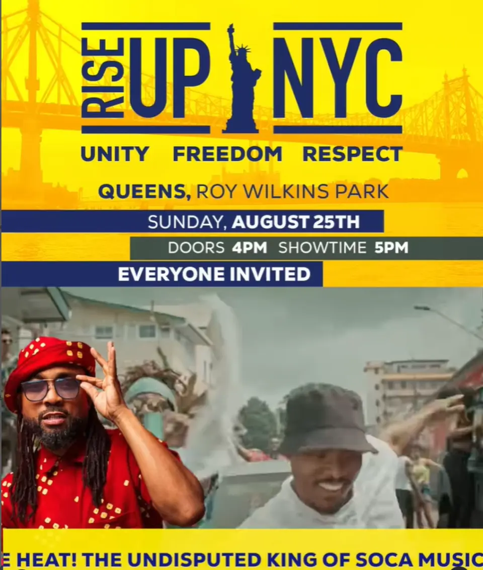 Rise Up NYC Concerts flyer or graphic.