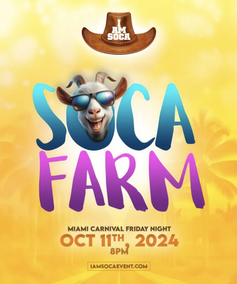 I Am Soca - Soca Farm flyer or graphic.