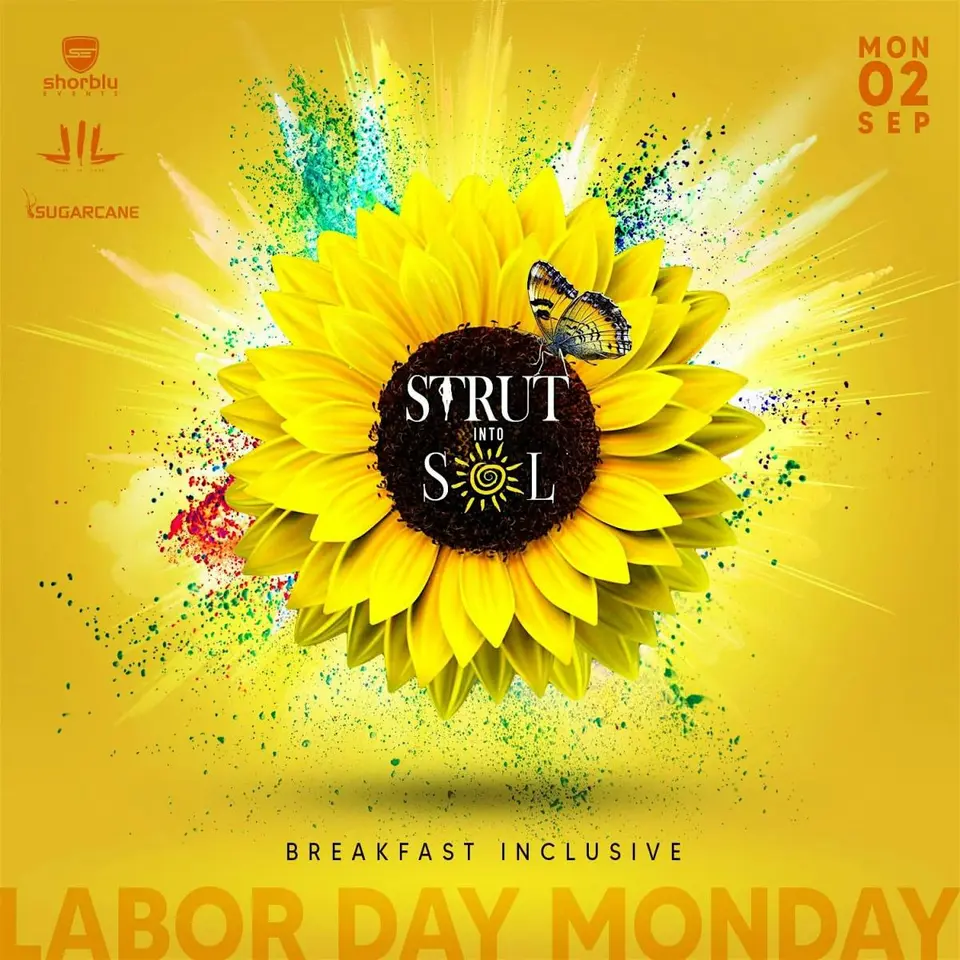 Strut Into Sol flyer or graphic.