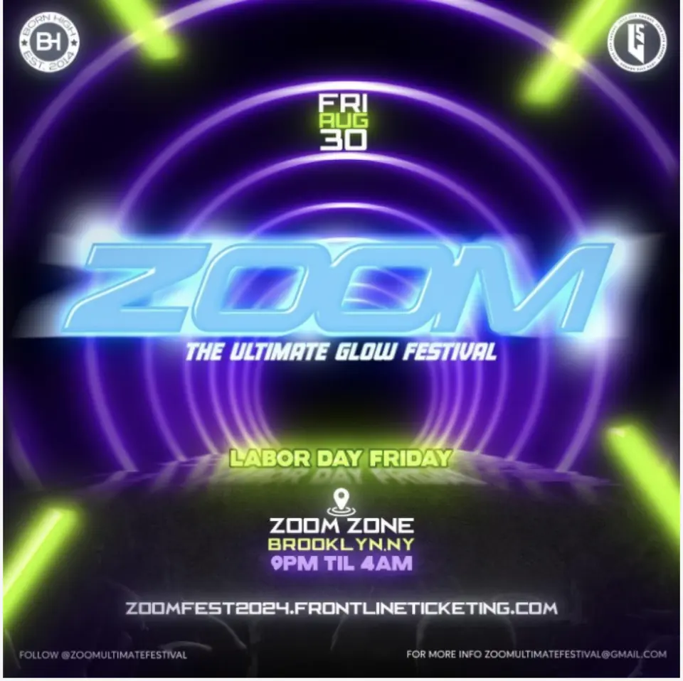 Zoom “The Ultimate Festival” flyer or graphic.