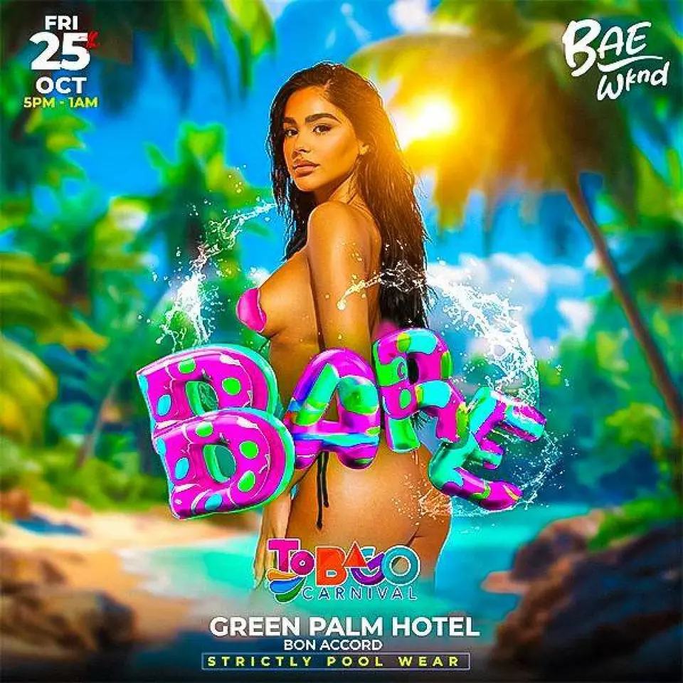 Bare Tobago flyer or graphic.