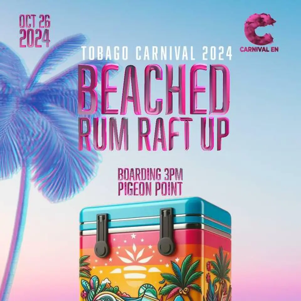 Beached Rum Raft-up flyer or graphic.