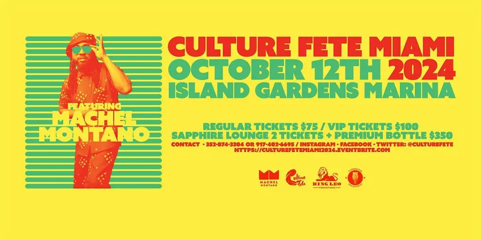 Culture Fete Miami flyer or graphic.