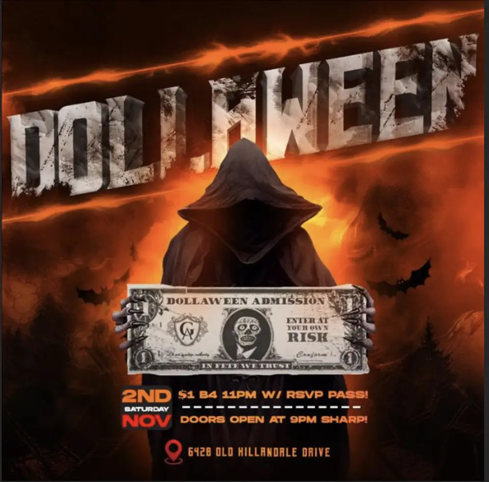 Dollaween flyer or graphic.