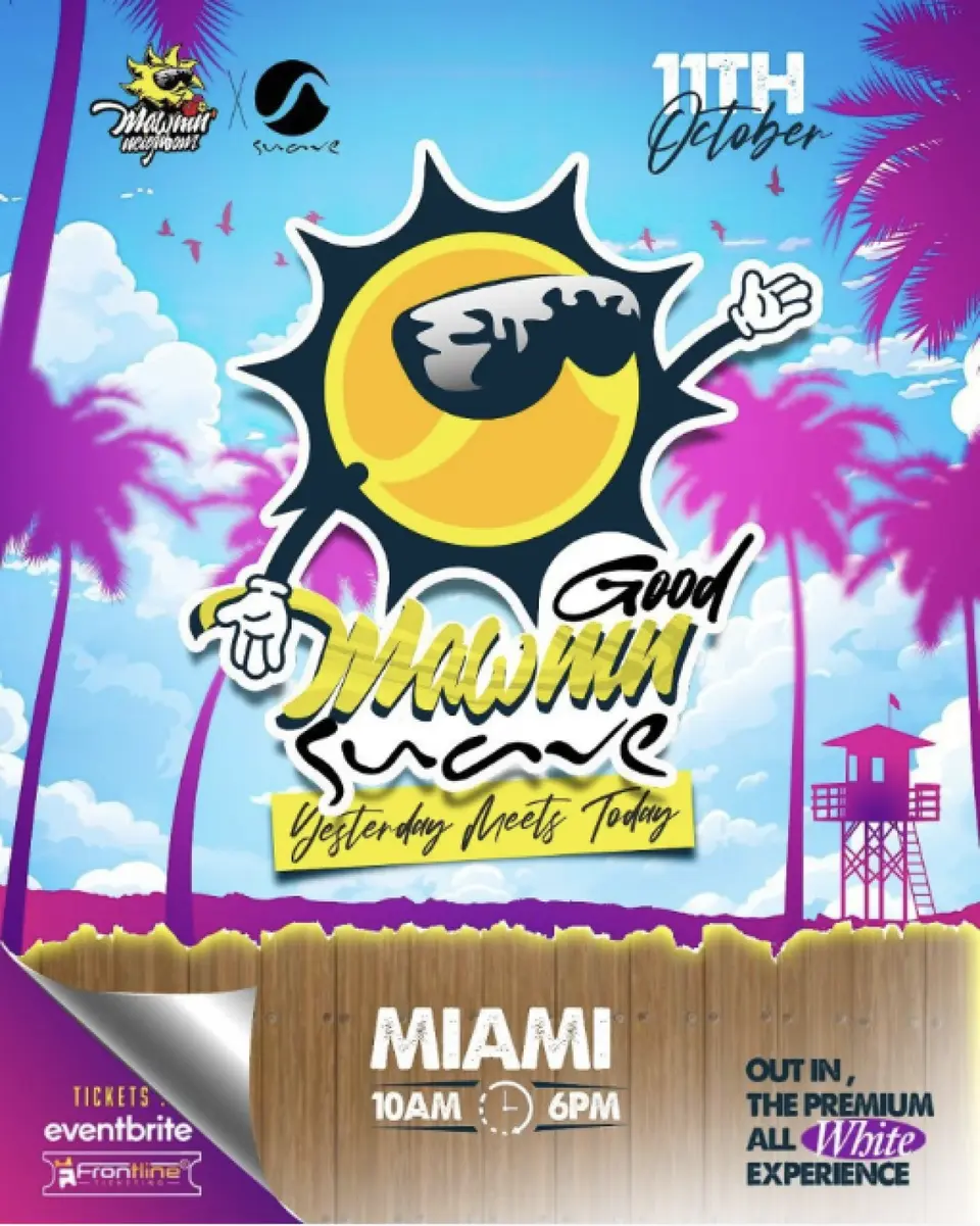 Good Mawnin Suavé flyer or graphic.