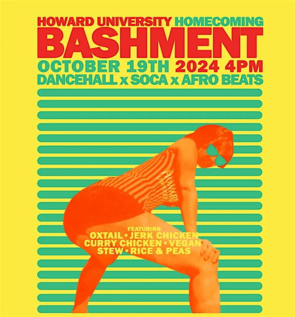 Howard Homecoming Bashment Party flyer or graphic.