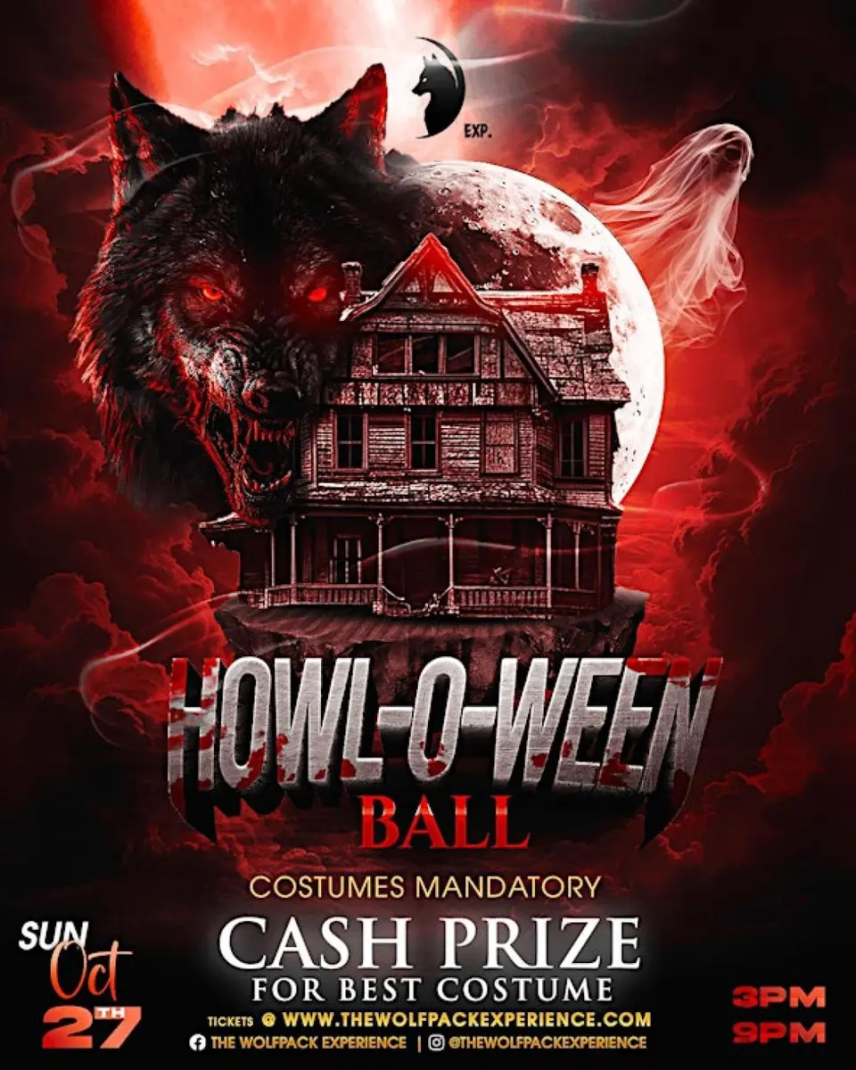 Howl-O-Ween Ball flyer or graphic.