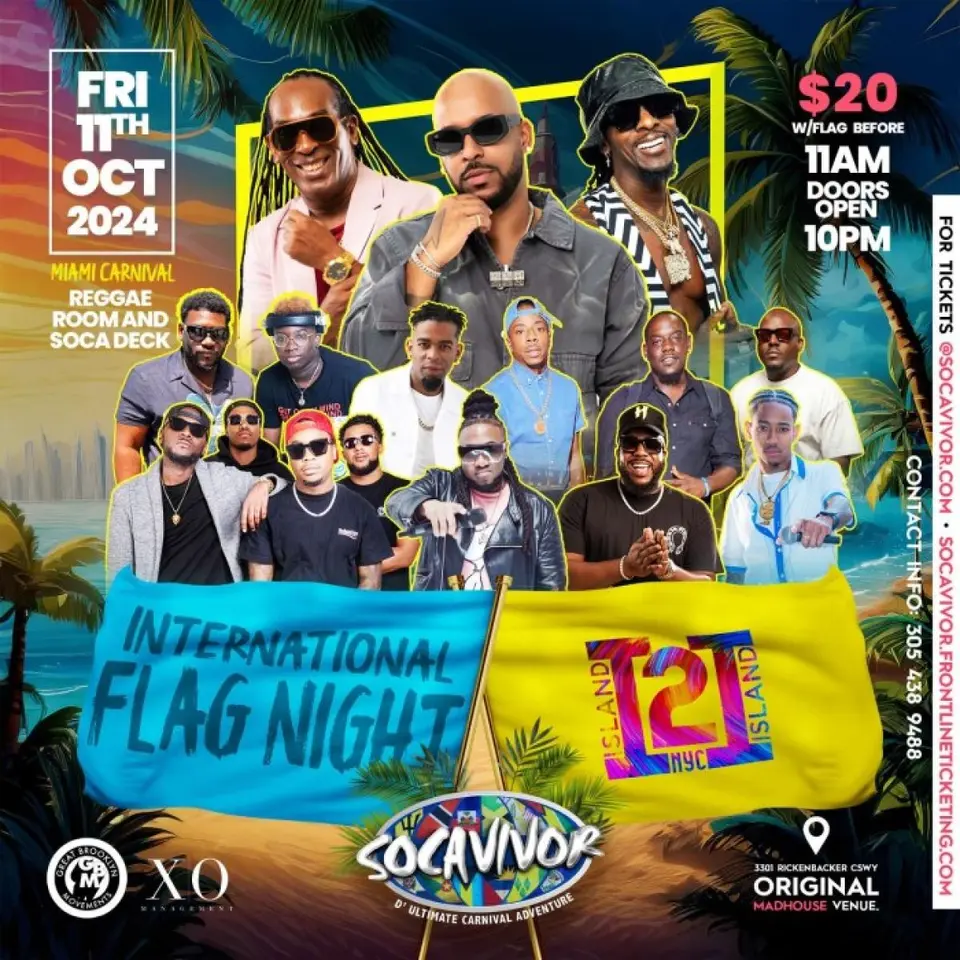 International Flag Night flyer or graphic.