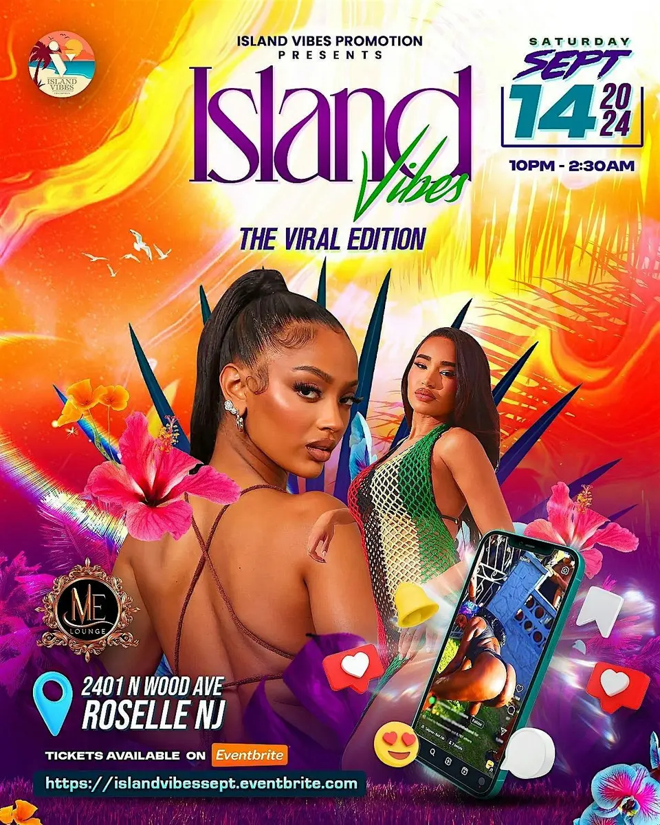 Island Vibes flyer or graphic.