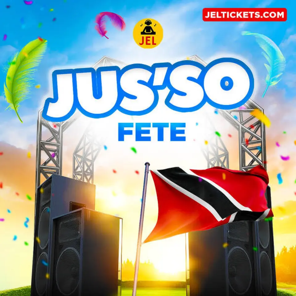 Jus'so Fete flyer or graphic.