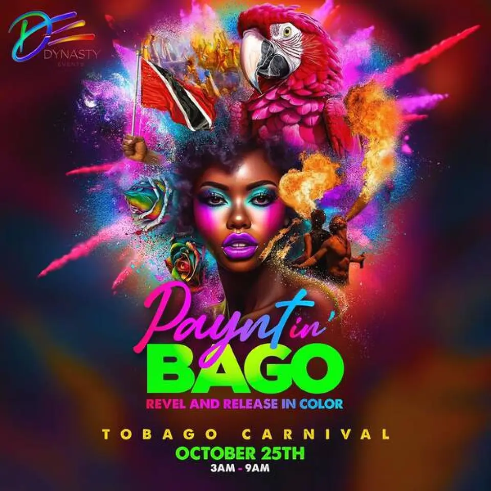 PAYNTin’ Bago Tobago flyer or graphic.