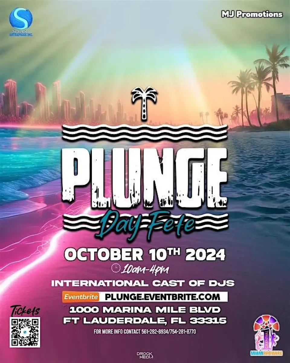 Plunge flyer or graphic.